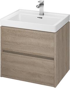 Cersanit Crea skříňka 59.4x44.7x53.3 cm pod umyvadlo závěsná dub S598-032