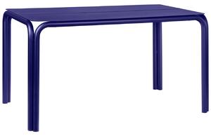 Noo.ma Modrý kovový jídelní stůl Nokk 135 x 84 cm