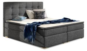 Manželská postel Boxspring 160 cm Irma 01 (tmavě šedá). 1044539