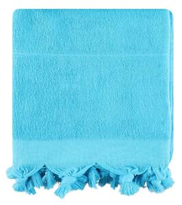 L´essentiel Maison Plážový ručník Fouta Monaco - Turquoise, Tyrkysová