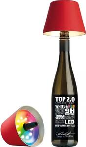 Stolní LED lampa na láhev Sompex Top 2.0 14 cm, červená