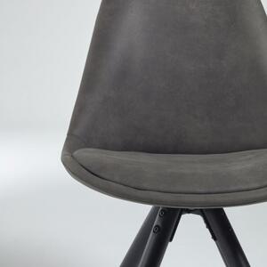 RALF čalouněná židle - poslední kus šedá