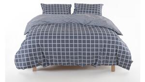 Šedé povlečení na jednolůžko z bavlny Renforcé 140x200 cm Linear Calm Geometric – Mila Home Luxury