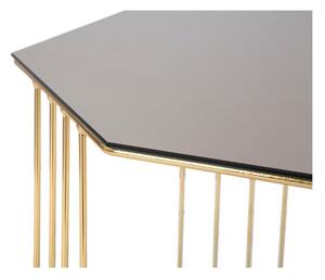 Konferenční stolek ve zlaté barvě ø 45 cm Octagon - Mauro Ferretti