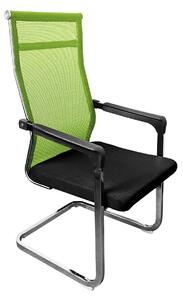 TEMPO Zasedací židle, zelená/černá, RIMALA NEW