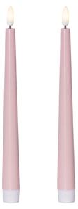 LED svíčka Flamme Candy Pink – set 2 ks