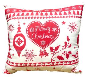 Polštář antialergický Christmas Červené 40x40cm TiaHome