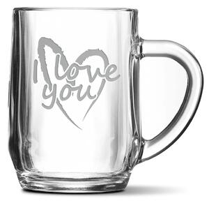 Sablio Půllitr I Love you srdce: 0,5