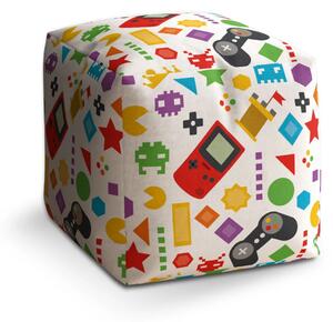 Sablio Taburet Cube Videohra - 40x40x40 cm