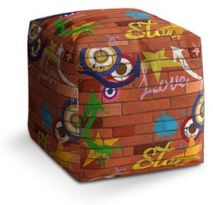 Sablio Taburet Cube Zeď - 40x40x40 cm