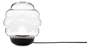 Bomma Luxusní stojací lampa Blimp small, ø 30 cm Barva skla: černá montura, čiré sklo