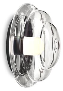 Bomma Luxusní nástěnná lampa Blimp, ø 45 cm Barva skla: černá montura, čiré sklo