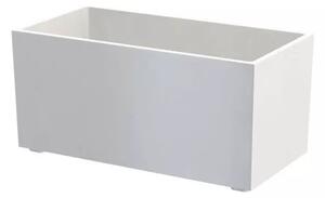 Granisil granitový květináč KUBI 60 cm Bílý