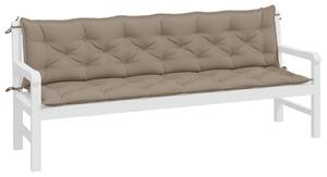 Podušky na zahradní lavici 2ks taupe 200x50x3cm oxfordská látka
