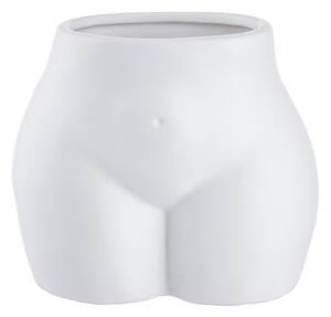 Váza/květináč 13 cm - bílá