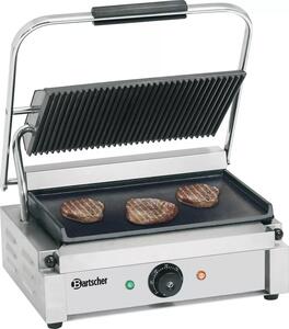 BARTSCHER Panini Kontaktní grill s grilovací plochou nahoře zvrásněnou, dole hladkou