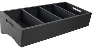 Box na příbory, výška: 164 mm, délka: 590 mm, šířka: 277 mm, černý