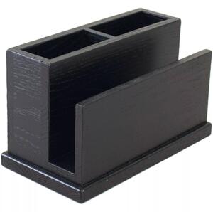 Příborník s držákem na ubrousky, výška: 130 mm, délka: 220 mm, černý