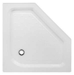 BPS-koupelny Pětiúhelníková akrylátová sprchová vanička SXL07C WH 100x100 bílá