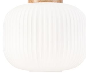 Lustr na lanku HARMONY 1xE27/15W/230V pr. 20 cm bílá/dub