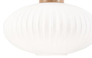 Lustr na lanku HARMONY 1xE27/15W/230V pr. 30 cm bílá/dub