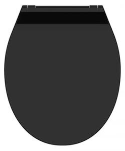 WC sedátko Schütte Slim Black Duroplast, Soft Close