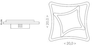 Brilagi - LED Stropní svítidlo MODERN MINI LED/24W/230V 3000/4000/6000K