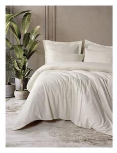 Béžové povlečení na jednolůžko z bavlny Renforcé 140x200 cm Checkered – Mila Home Luxury