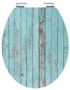 WC sedátko Schütte BLUE WOOD MDF HG, Soft Close