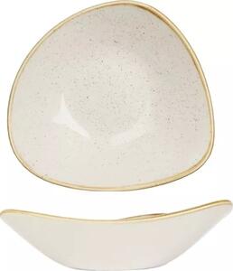 Talíř hluboký Churchill Stonecast Barley White 23,5 cm, trojúhelníkový
