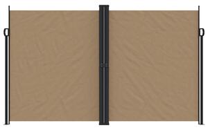 Zatahovací boční markýza taupe 200 x 600 cm
