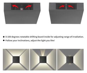 Brilagi - LED Venkovní nástěnné svítidlo QUADRAY LED/4W/230V antracit IP65