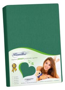 Bellatex Prostěradlo jersey, Zelené - 90x200 cm
