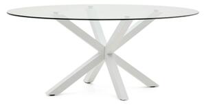 Jídelní stůl se skleněnou deskou 100x200 cm Argo – Kave Home