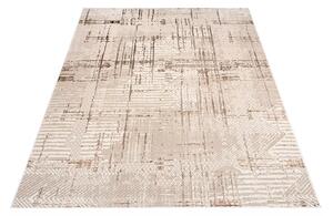 Makro Abra Moderní kusový koberec PARMA UE68A hnědý béžový krémový Rozměr: 80x150 cm