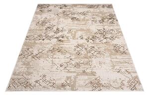 Makro Abra Moderní kusový koberec PARMA NW05A hnědý béžový krémový Rozměr: 80x150 cm