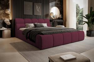 Čalouněná manželská postel Domo Home 160x200 bordo