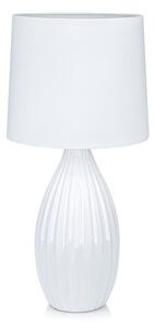 Bílá stolní lampa Markslöjd Stephanie, ø 24 cm