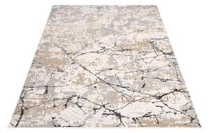 Makro Abra Moderní kusový koberec PARMA NW01B Abstraktní Beton světle šedý béžový Rozměr: 80x150 cm