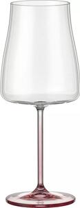 BOHEMIA CRISTAL Alex rose Sklenice na víno, objem: 0,60 litru, výška: 237 mm