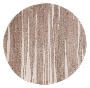 Makro Abra Kulatý koberec SARI 3436A tmavě béžový Rozměr: průměr 100 cm