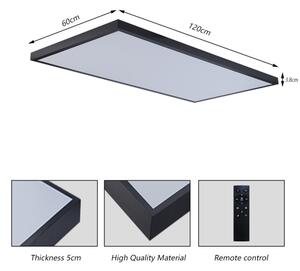Brilagi-LED Stmívatelné koupelnové svítidlo FRAME SMART LED/96W/230V IP44 čer+DO