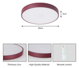 Brilagi-LED Stm stropní svítidlo POOL LED/36W/230V 3000-6000K 30 cm burgundy+DO