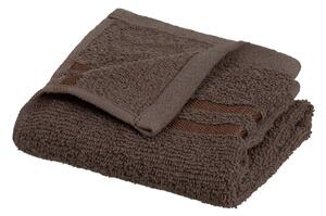 Hnědý froté bavlněný ručník 30x50 cm Simple – Casa Selección