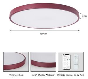 Brilagi-LED Stm svítidlo POOL SMART LED/128W/230V 100 cm Wi-Fi Tuya+DO burgundy