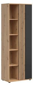 Regál Vabres REG1D, dub artisan/černá