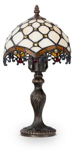 Brilagi - Tiffany vitrážová stolní lampa IVORY 1xE27/60W/230V