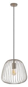 Lustr na lanku OVELLA 1xE27/15W/230V pr. 36 cm béžová