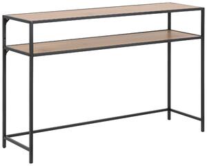 KONZOLOVÝ STOLEK, černá, divoký dub, kompozitní dřevo, 120/35/79 cm - Online Only konferenční stolky, Online Only