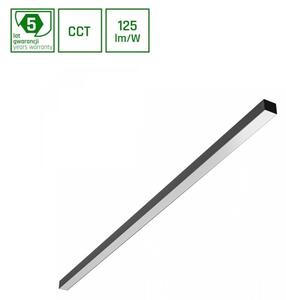 Stropní lineární LED svítidlo 150 cm, 3CCT, černá barva